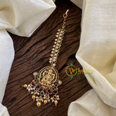Premium AD Stone Lakshmi Maang Tikka -Cluster Pearl-G10581